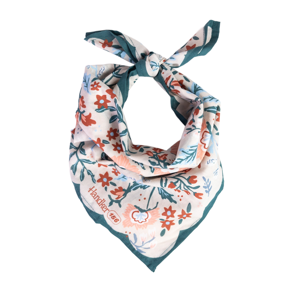Handker Bandana | Willa Teal Wild Flower