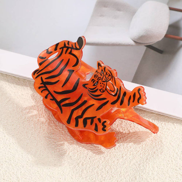 Tiger Hair Claw Clip