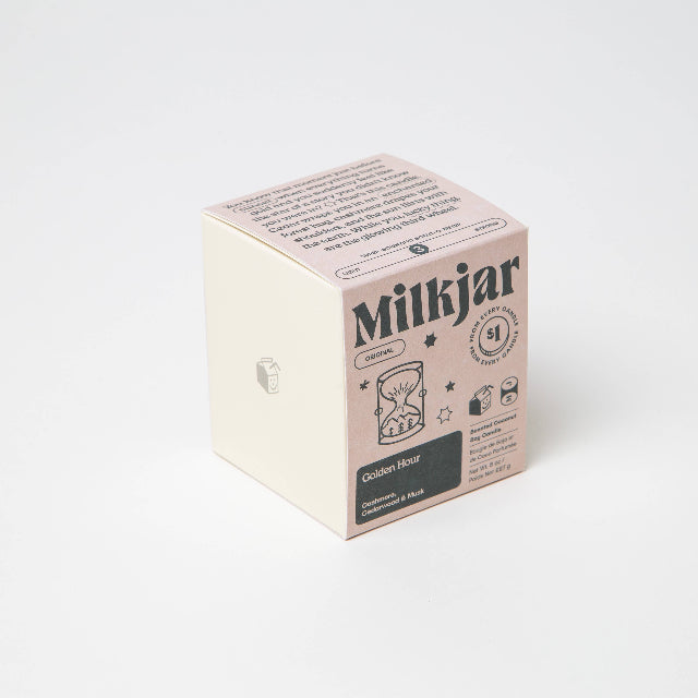 Milk Jar Candle | Golden Hour