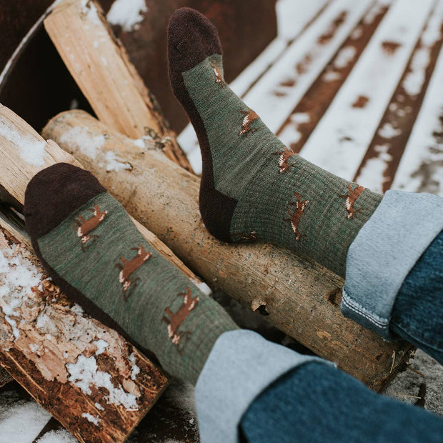 Friday Sock Co | Women's Merino Wool Socks Deer