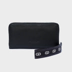 MIN & MON | Francis Leather Wallet - All Over Eyes Embroidery