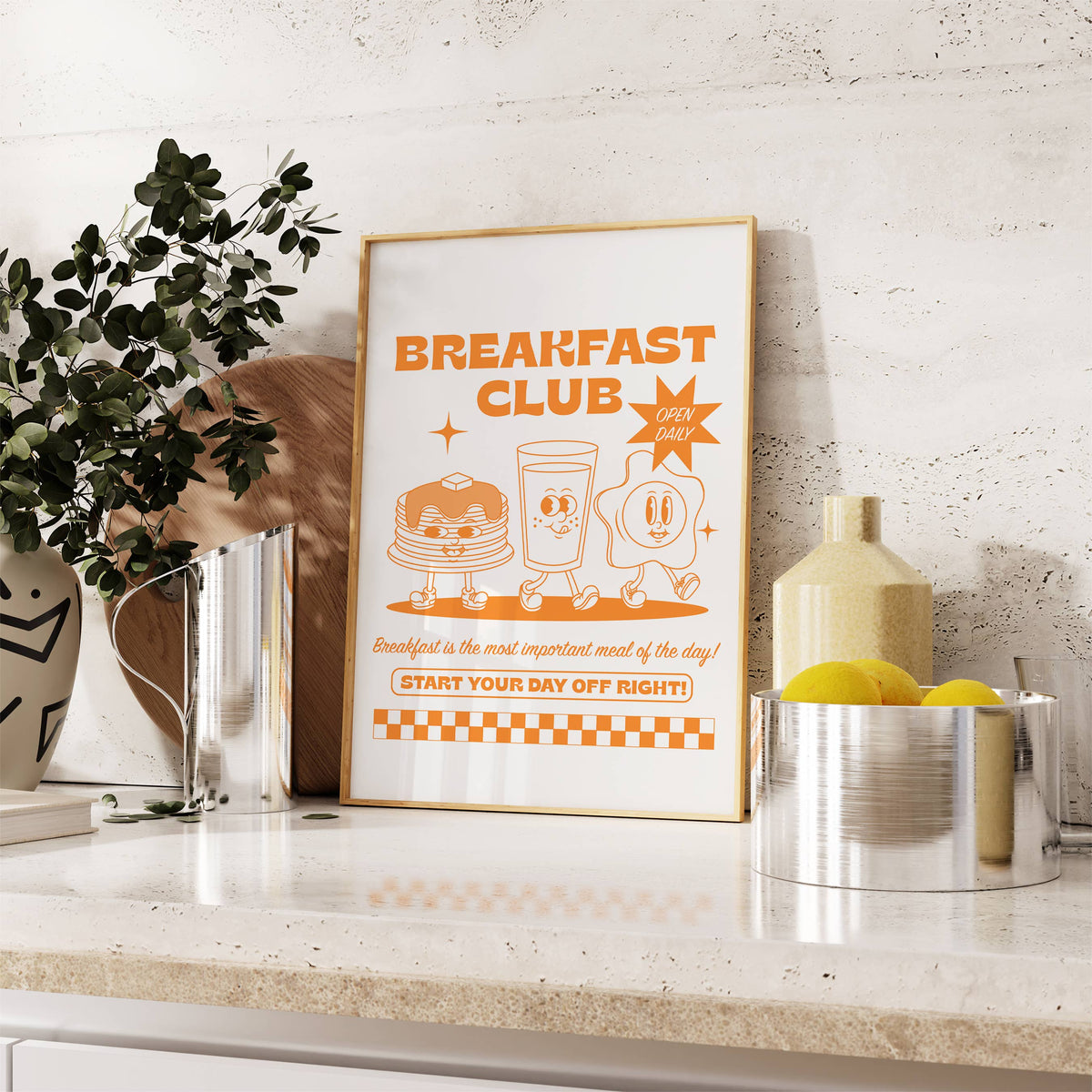 Breakfast Club Retro Unframed Art Print