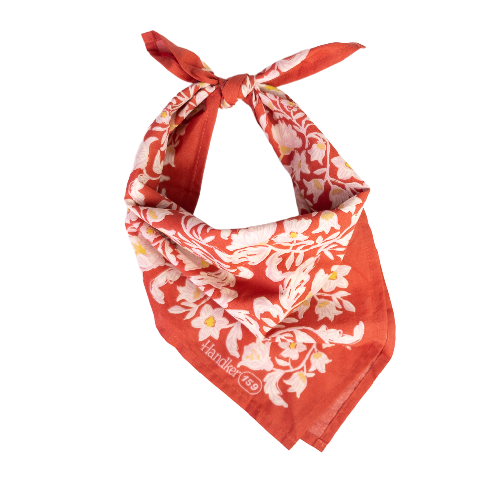 Handker Bandana | Red and Pink Floral