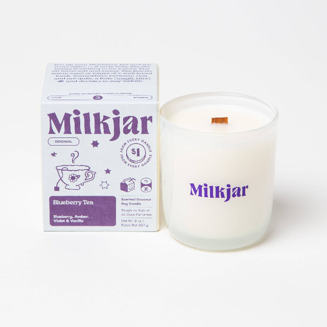 Milk Jar Candle | Blueberry Tea