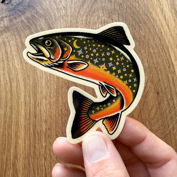 Star Trout 3 Inch Vinyl Sticker