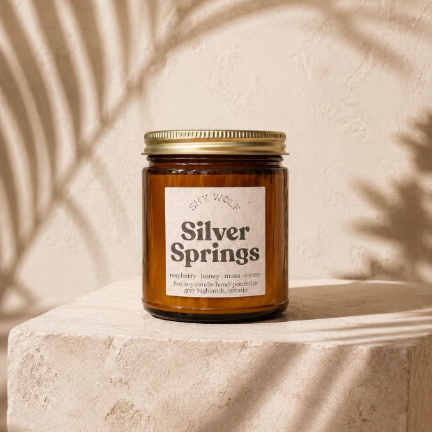 Shy Wolf Candle | Silver Springs