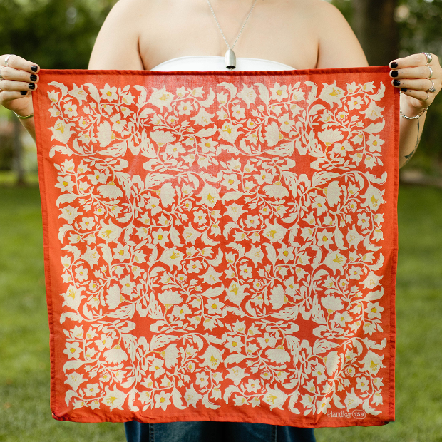 Handker Bandana | Red and Pink Floral
