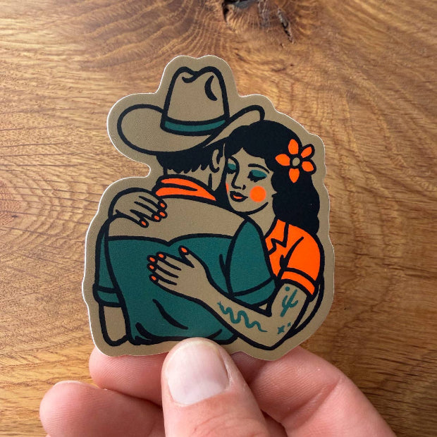 Better Together Hug 3 Inch Vinyl Sticker