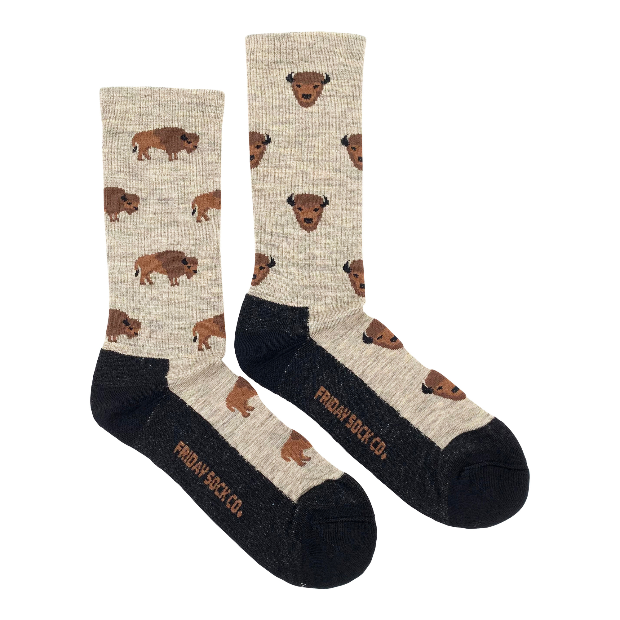 Friday Sock Co | Merino Wool Mens Socks Bison