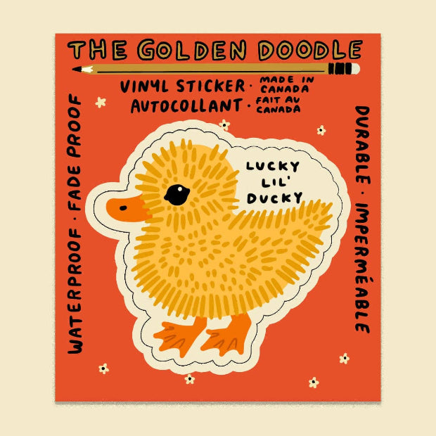 Lucky Lil Ducky Vinyl Sticker