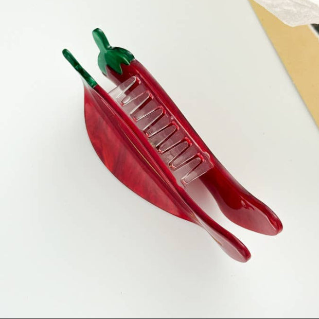 Red Chili Hair Claw Clip