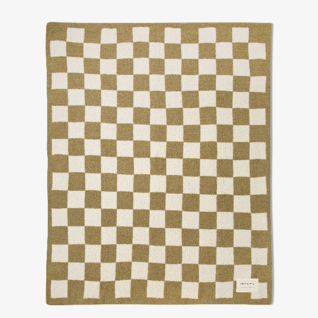 ARCTIC FOX | The Teddy Throw Khaki Check