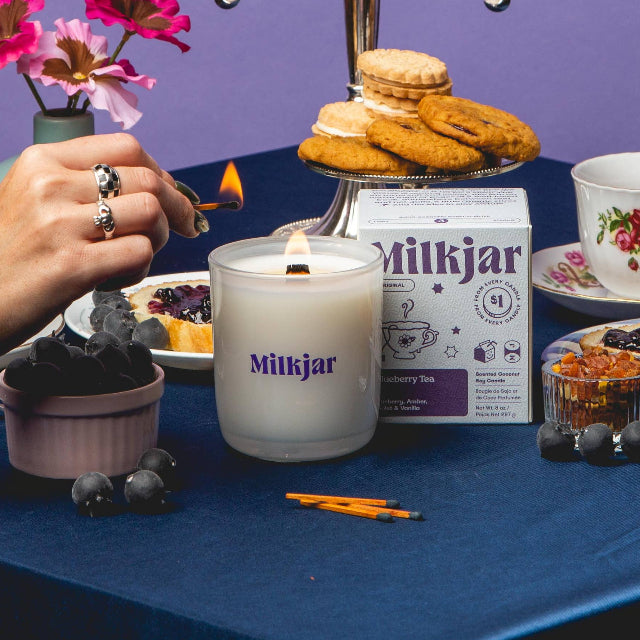 Milk Jar Candle | Blueberry Tea