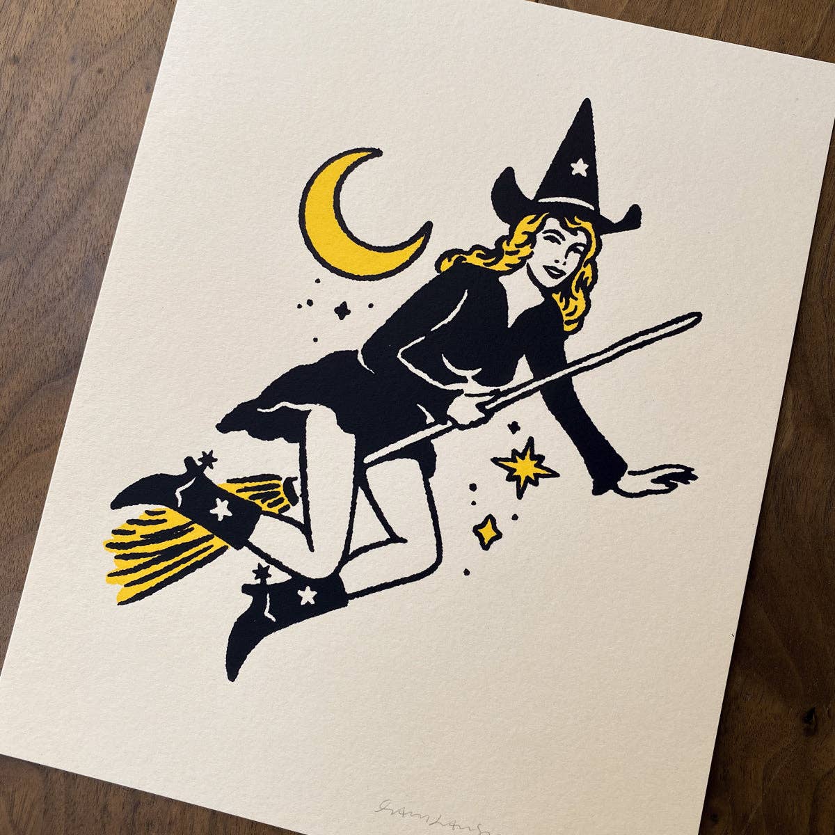 Western Witch Signed Silkscreen Print