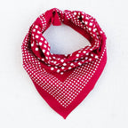 Red Check Windowpane Bandana