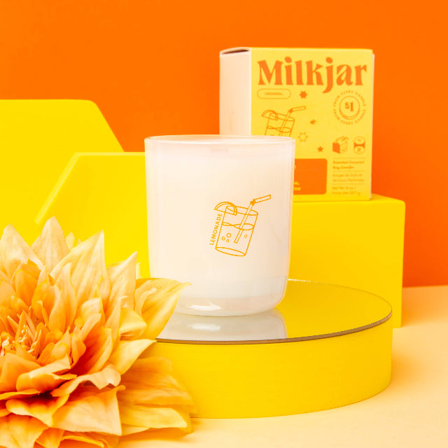 Milk Jar Candle | Lemonade