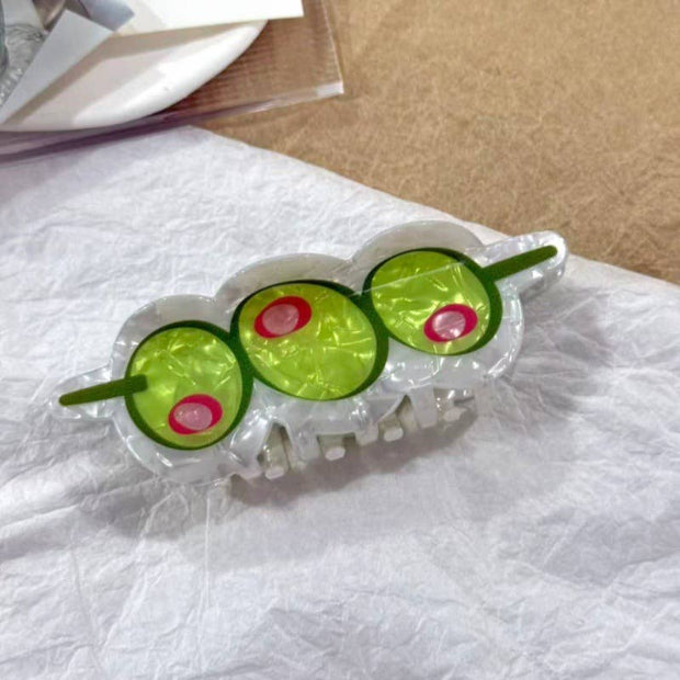 Martini Olives Hair Claw Clip