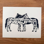 Better Together Horses Signed Silkscreen Print