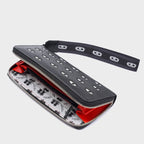 MIN & MON | Francis Leather Wallet - All Over Eyes Embroidery