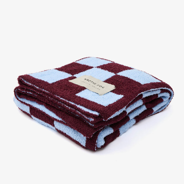 ARCTIC FOX | The Teddy Throw Blue Check