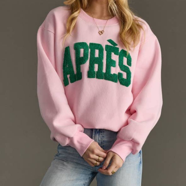 Pink & Green Apres Sweatshirt