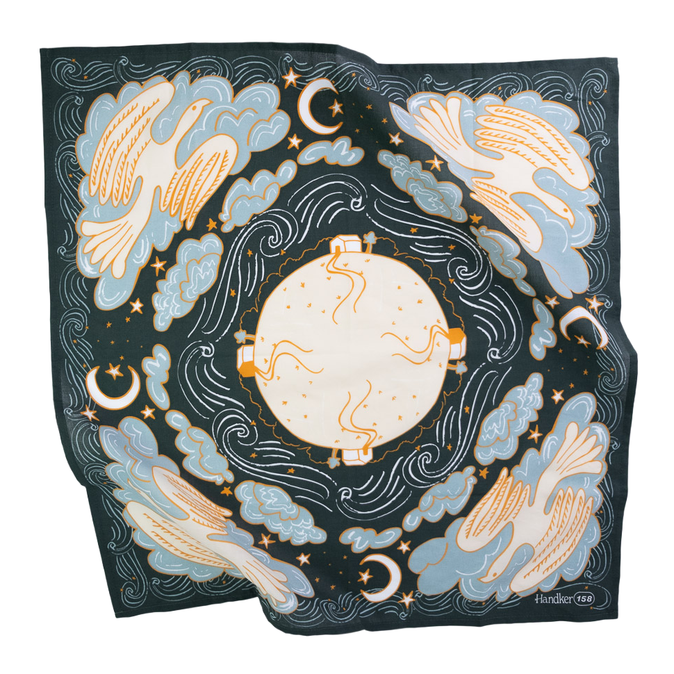 Handker Bandana | Luna Bird in the Clouds