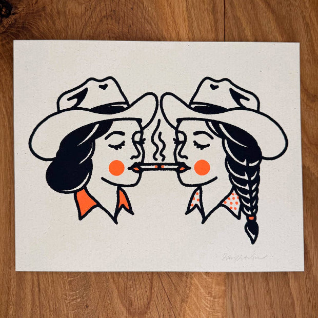 Share A Smoke Signed Silkscreen Print