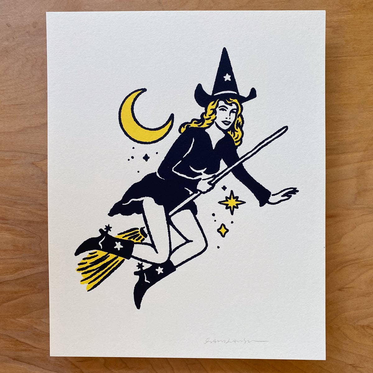 Western Witch Signed Silkscreen Print