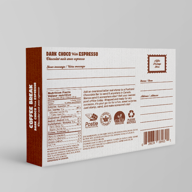 Coffee Break Vegan Dark Chocolate Bar