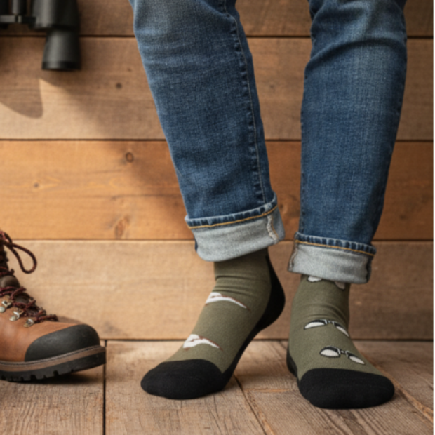 Friday Sock Co | Men's Bird & Birdwatching Wool Socks