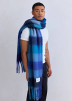 ARCTIC FOX | Reykjavik Scarf Blue Check