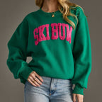 Green Ski Bum Sweatshirt