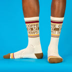 Coffee Is My Therapist Gym Socks