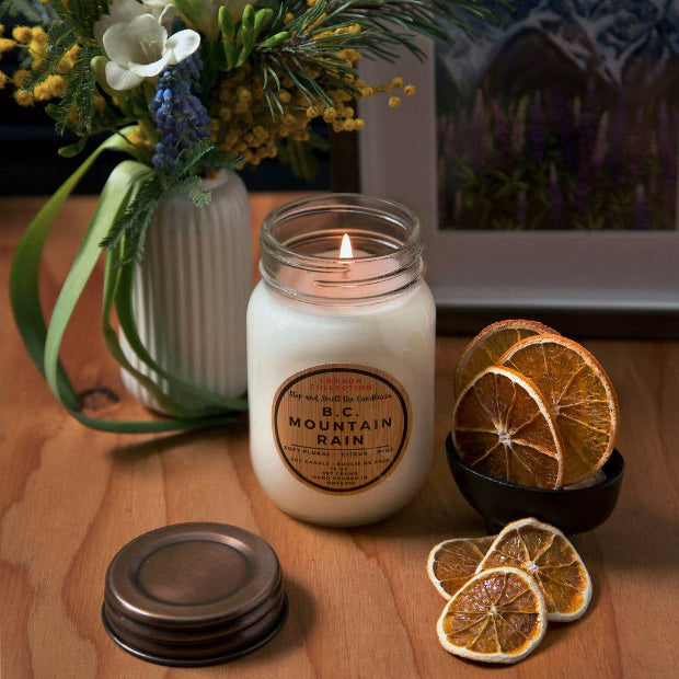 BC Mountain Rain Soy Candle