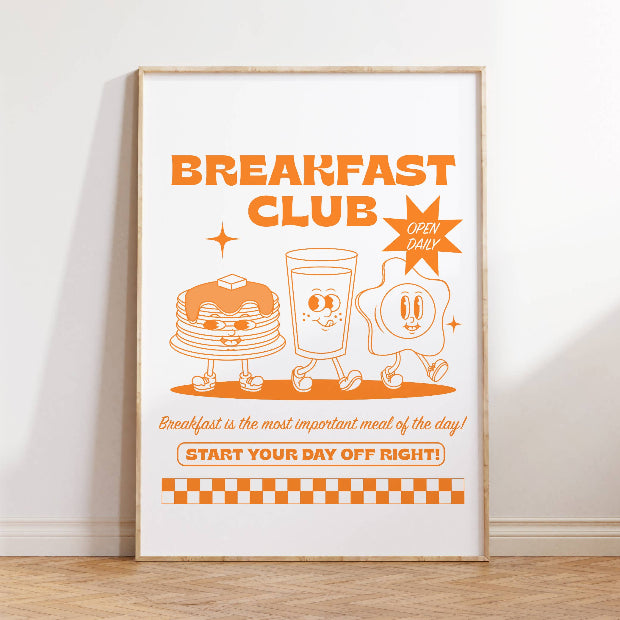 Breakfast Club Retro Unframed Art Print