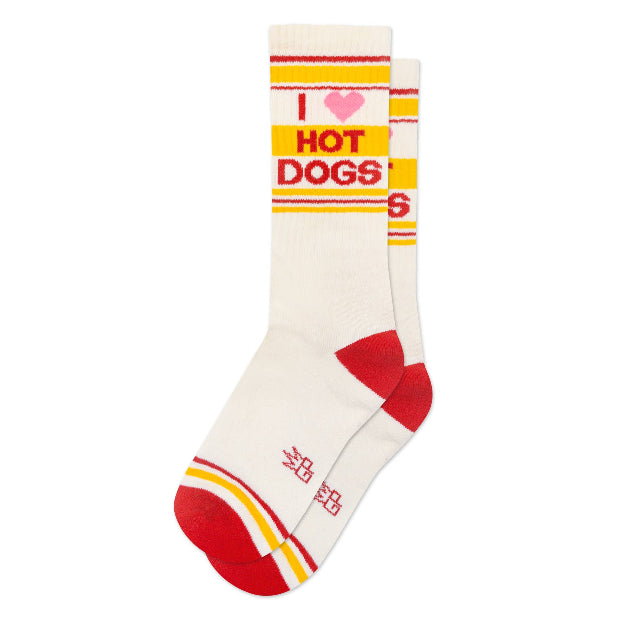 I ❤️ Hot Dogs Gym Socks