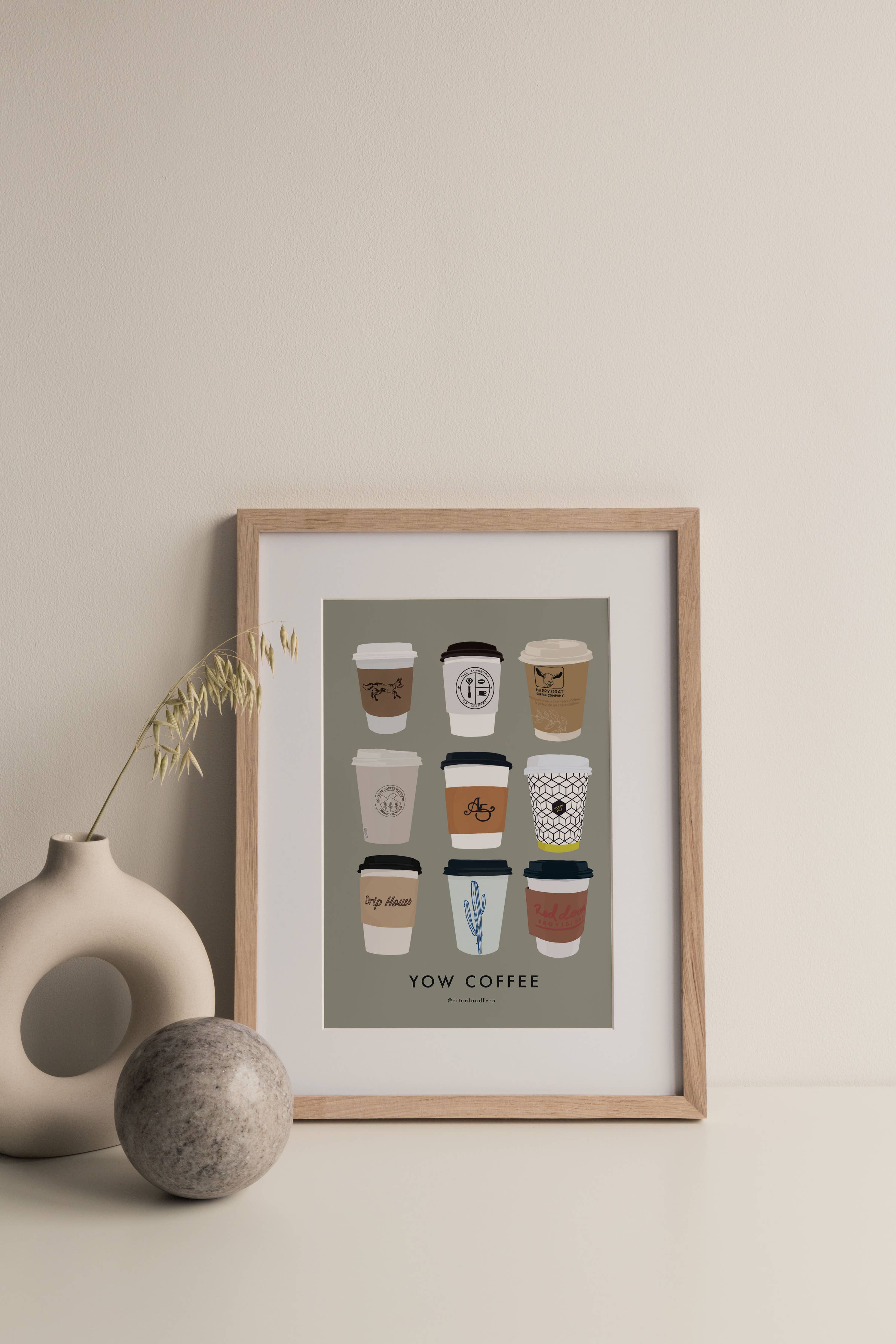 Ottawa Coffee Art Print (Unframed)