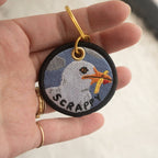 Embroidered Keychain | Scrappy Seagull