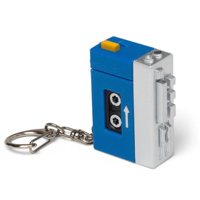 Kikkerland LED Keychain | Tape Player