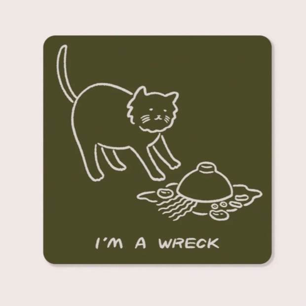 I'm A Wreck Vinyl Sticker