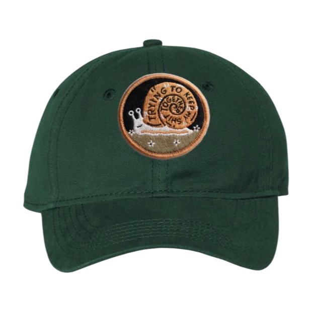 Trying Snail Patch Hat