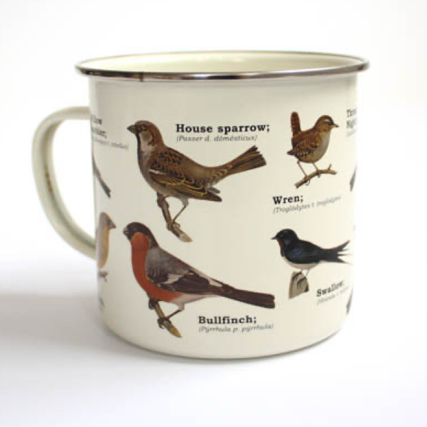 Enamel Mug | Garden Birds