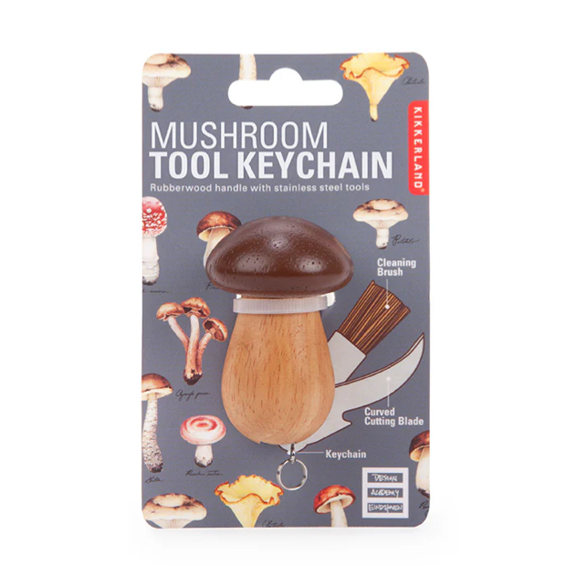 Kikkerland Mushroom Tool Keychain