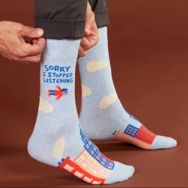 BLUE Q | Sorry I stopped Mens Socks