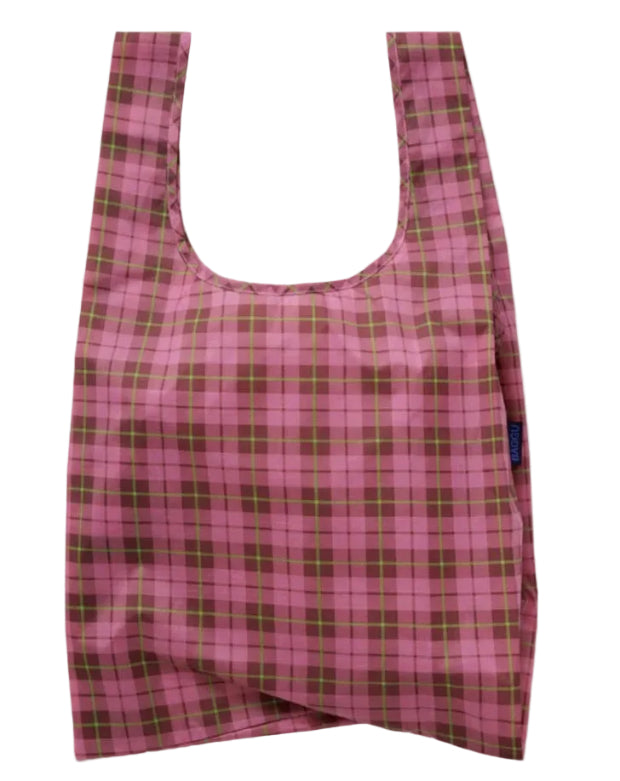 BAGGU | Standard Baggu Pink Tartan