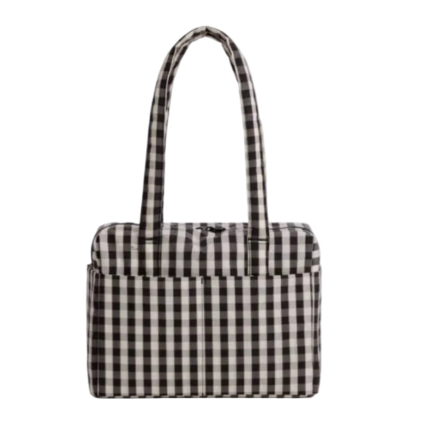 BAGGU | Cloud Bag Everyday Black & Cream Gingham