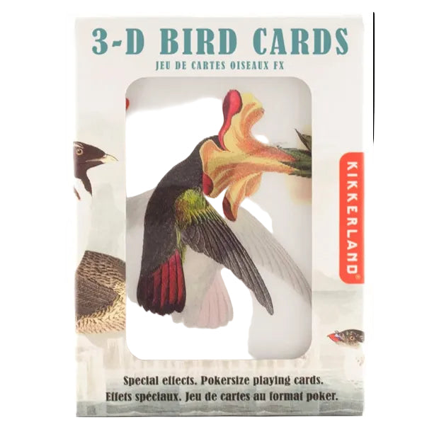 Kikkerland 3D Birds Playing Cards