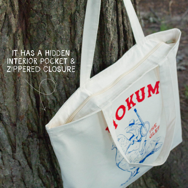 HOKUM Canvas Zip Tote Bag