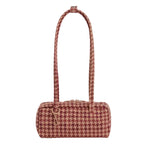 BAGGU | Nylon Bowler Bag Small Houndstooth