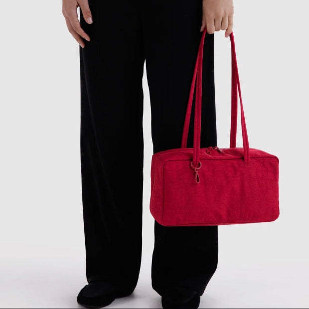 BAGGU | Nylon Bowler Bag Cherry